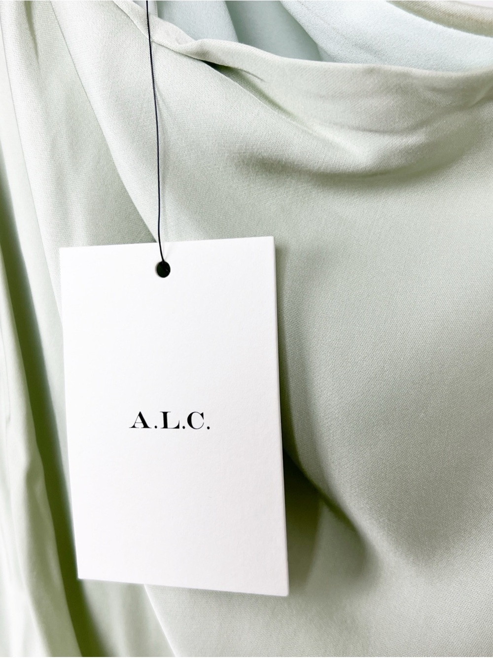 A.L.C. Aster One-Shoulder Gown in Spearmint 8 - Picture 4 of 10